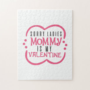 Couple Gift Mummy Is My Valentine Jigsaw Puzzle