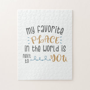 Couple Gift My Favourite Place Is Next To You Jigsaw Puzzle