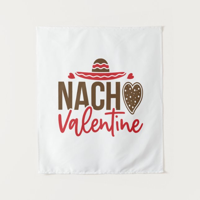 Couple Gift Nacho Valentine Tapestry (Front)