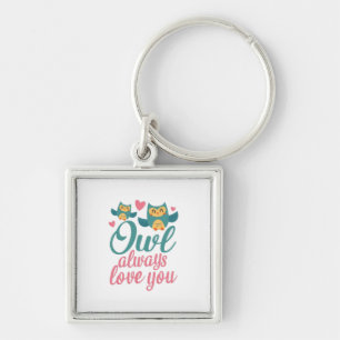 Couple Gift Owl Always Love You Key Ring
