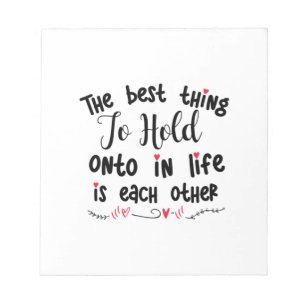 Couple Gift The Best Thing To Hold Notepad