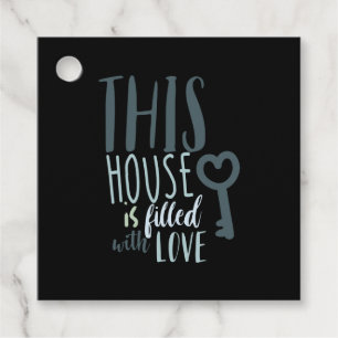 Couple Gift This House Is Filled With Love Favour Tags