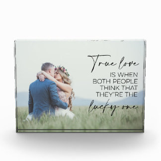 Couple Gift True Love Is When Both People Think Photo Block