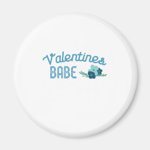 Couple Gift Valentine Babe Flowers Magnet