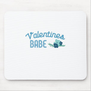 Couple Gift Valentine Babe Flowers Mouse Mat