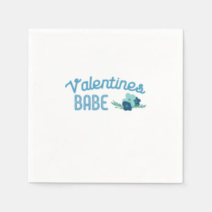 Couple Gift Valentine Babe Flowers Napkin