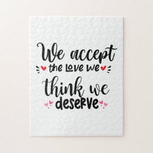 Couple Gift We Accept The Love Jigsaw Puzzle
