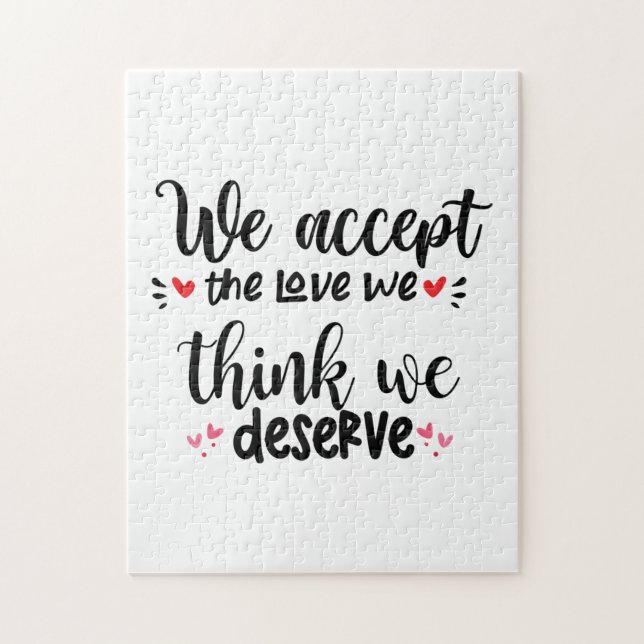 Couple Gift We Accept The Love Jigsaw Puzzle (Vertical)