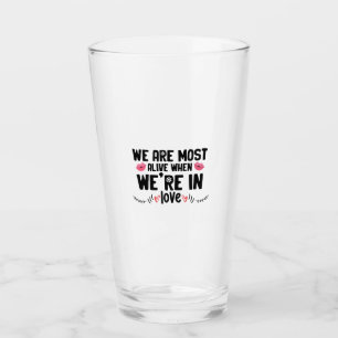 Couple Gift We Are In Love Glass