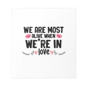 Couple Gift We Are In Love Notepad