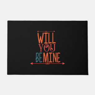 Couple Gift Will You Be Mine Doormat