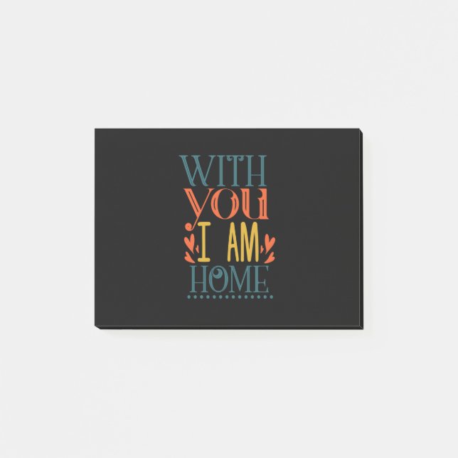 Couple Gift With You I Am House Post-it Notes (Front)
