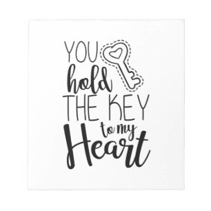 Couple Gift You Hold The Key To My Heart Notepad