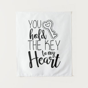 Couple Gift You Hold The Key To My Heart Tapestry