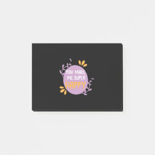 Couple Gift You Make Me Super Happy Post-it Notes