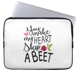 Couple Gift You Make My Heart A Beet Laptop Sleeve