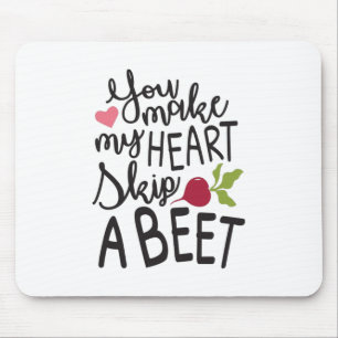 Couple Gift You Make My Heart A Beet Mouse Mat