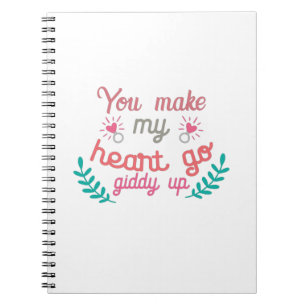 Couple Gift You Make My Heart Go Notebook