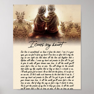 Couple Gifts   For My Soulmate I Cross My Heart Poster