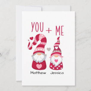 Couple Gnome Valentine Holiday Card