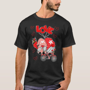 Couple Gnomes Happy Valentine's Day Cute Gnome T-Shirt