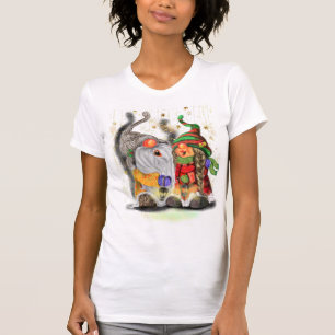 Couple Gnomes Singing Happy Christmas Song - Fun T-Shirt