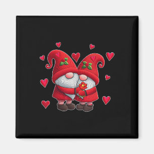 Couple Gnomes Valentine's Day Hearts Costume Gnome Magnet