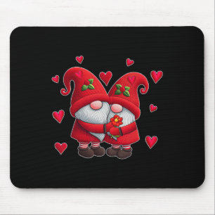 Couple Gnomes Valentine's Day Hearts Costume Gnome Mouse Mat