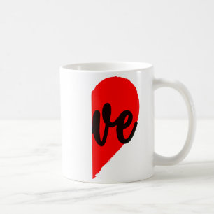Couple Half Heart Love Valentines Day Women Men A  Coffee Mug