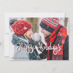 Couple Happy Holidays Photo