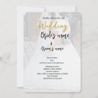 couple holding hand wedding save the date