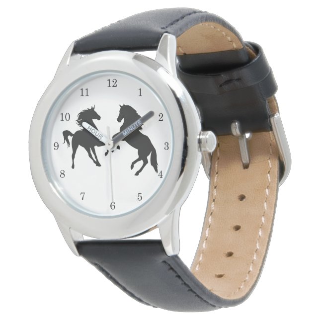 Couple Horse Watch - Customisable (Angled)