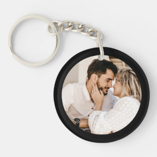 Couple Husband Wife Custom Photo Create your own  Key Ring