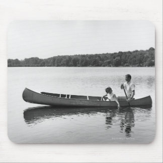 Couple in a Canoe Mouse Mat