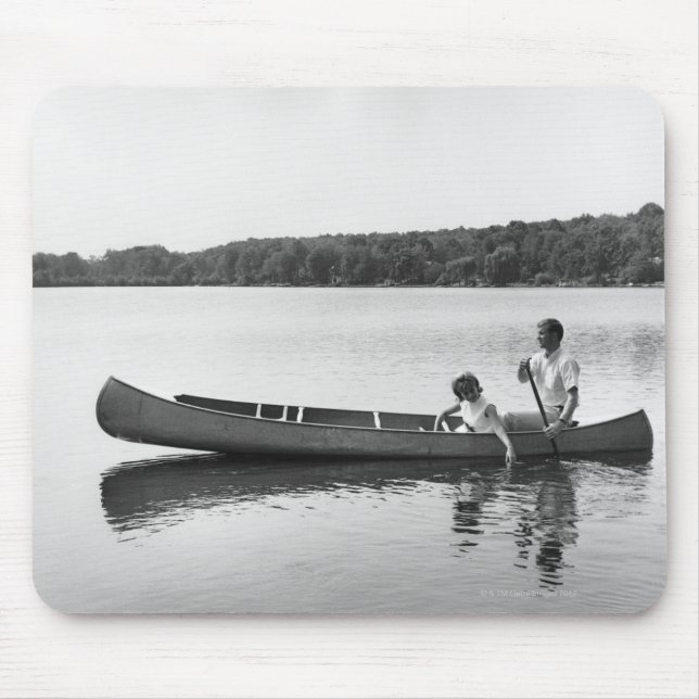 Couple in a Canoe Mouse Mat (Front)