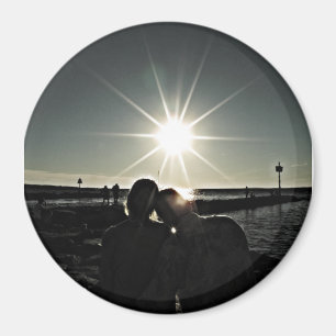 Couple in Love Cape Cod Photo Magnet