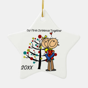 Couple in Love First Christmas Together Ornament