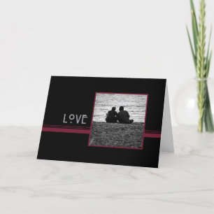 Couple in Love Happy Wedding  Anniversary Card