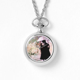 Couple in Love Kissing In The Rain Abstract Art Watch