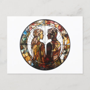 Couple in love postcard