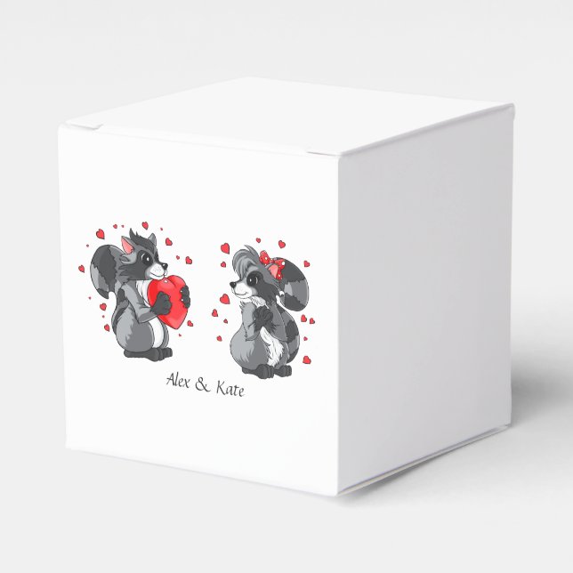 Couple In Love Wedding Hershey's Miniatures Favour Box (Front Side)