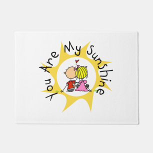 Couple in Love You Are My Sunshine Doormat