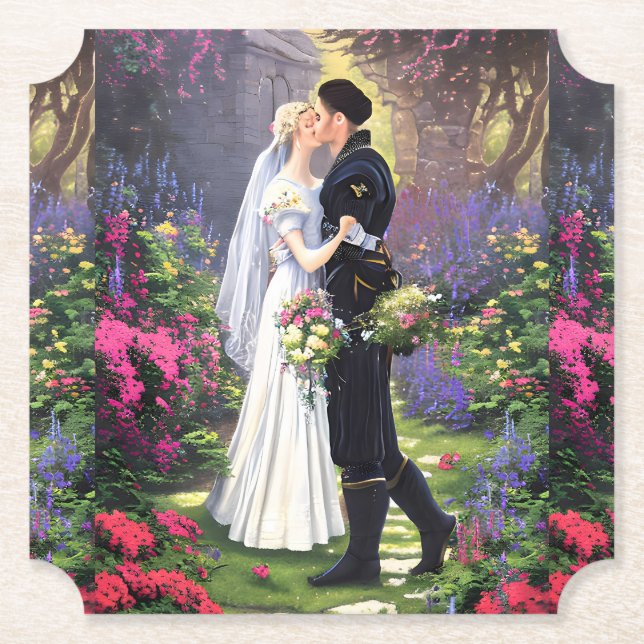 Couple in The Park-56476 Paper Coaster (Front)