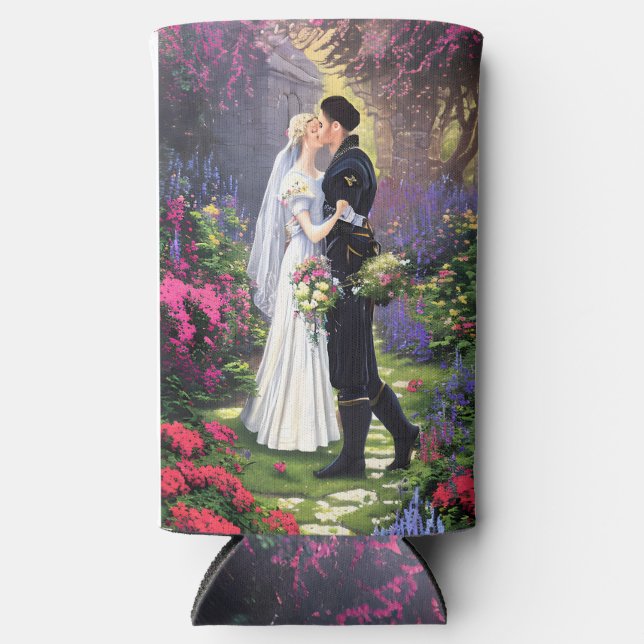 Couple in The Park-56476 Seltzer Can Cooler (Front)