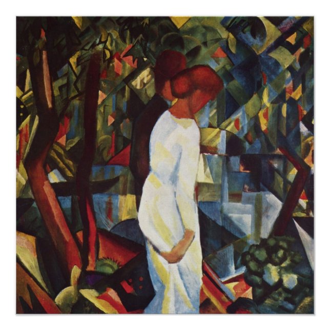 Couple in the Woods by August Macke Poster (Front)