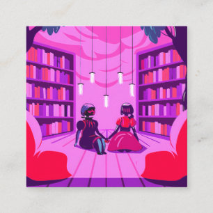 Couple in Uniforms by a House Calling Card