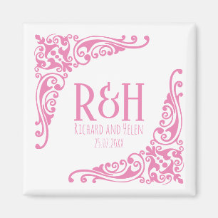 Couple Initials Magnet