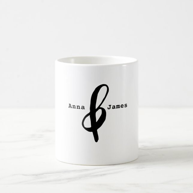 Couple Jumbo Ampersand Coffee Mug (Center)