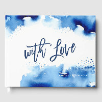 COUPLE KEEPSAKE blue watercolor handlettered