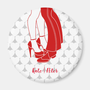 Couple kissing on Valentine's Day Magnet